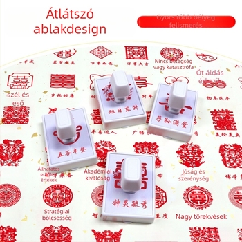 Személyre szabott kínai stílusú pecsét – kézi munka, műanyag anyag, ajándék pároknak és barátoknak