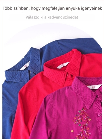 Tavaszi vékony kabát középkorú és idős nőknek, hosszú ujjú felső anyáknak, nagyi öltözéke (Anyag: Pamut; Fő anyag: Pamut; Fő anyag összetétel tartalma: 30% alatt; Stílus: Kínai stílus)