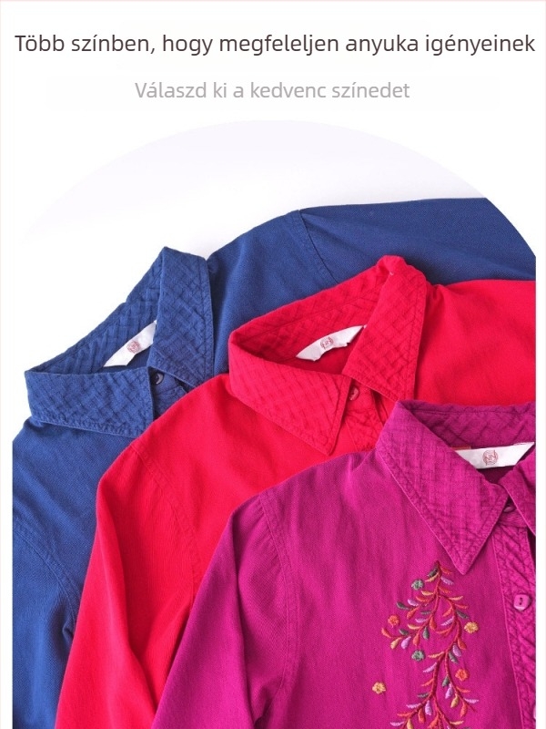 Tavaszi vékony kabát középkorú és idős nőknek, hosszú ujjú felső anyáknak, nagyi öltözéke (Anyag: Pamut; Fő anyag: Pamut; Fő anyag összetétel tartalma: 30% alatt; Stílus: Kínai stílus)