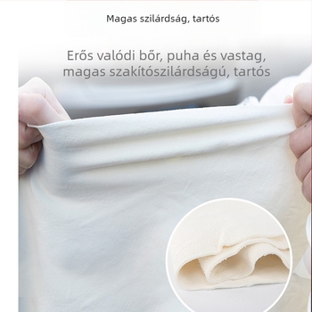 Juhbőr autóápoló kendő – többfunkciós, kiváló nedvszívó, nem hullik a szőr, nem hagy nyomokat; 70 g; nyomtatott logó; licencelhető privát címke