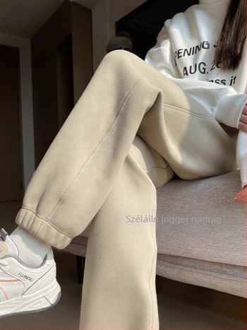 Női magas derekú harém stílusú edzőnadrág, poliészter-spandex keverék, 95% poliészter, vastag, téli 2024