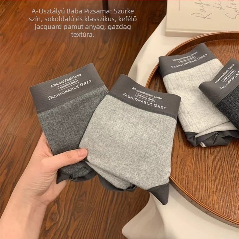 Lányoknak szánt pamut alsónemű, középmagas derekú, jacquard szövésű, lélegző és antibakteriális anyag