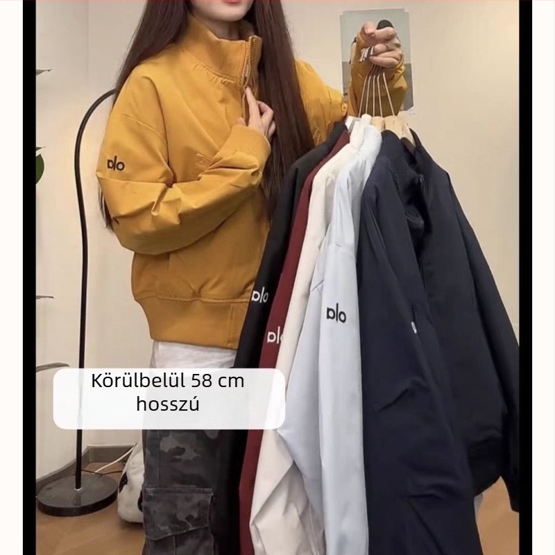 Női ujj nélküli baseball dzseki, chenille anyag, 50–70% spandex, álló gallér, hossz 50–65 cm