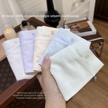 Női pamut alsónemű Mulberry Silk ágyékkal, antibakteriális, középső derék, légáteresztő