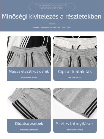 Női pamut sportshort, magas derék, széles szabású A-vonalú, könnyű anyag, nyár 2025