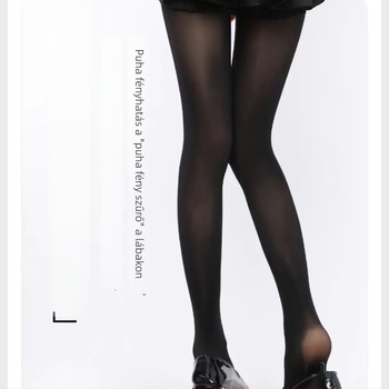 Velúr harisnya nőknek – lábformázó, légáteresztő, vékony anyag, 90–95% poliészter