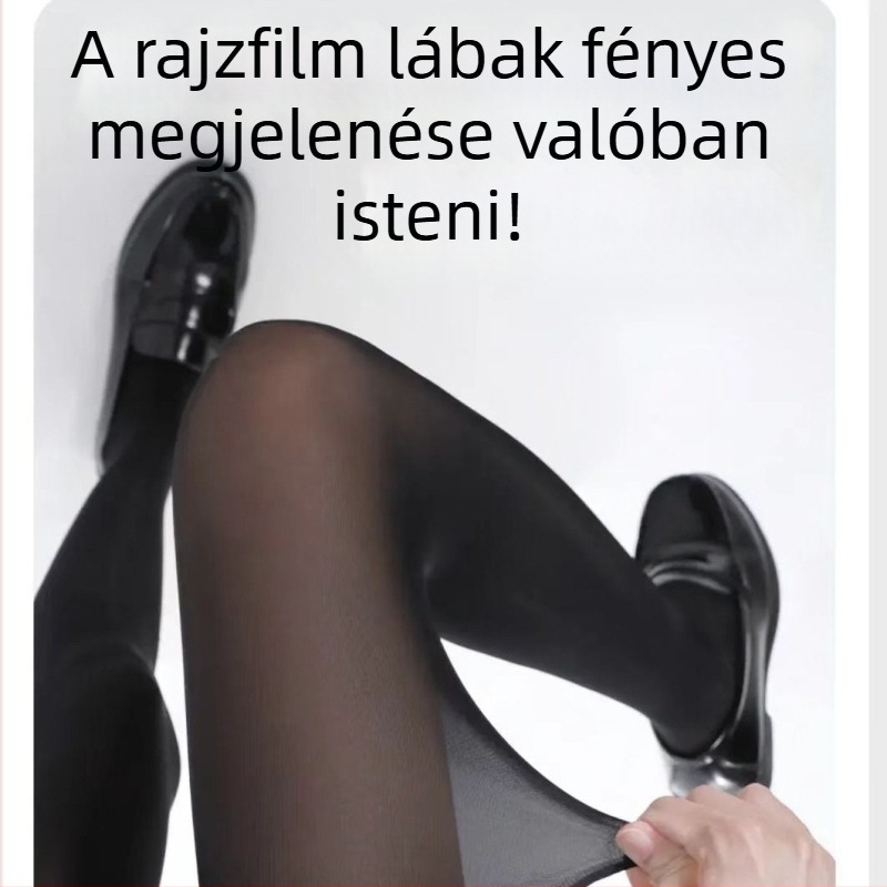 Velúr harisnya nőknek – lábformázó, légáteresztő, vékony anyag, 90–95% poliészter