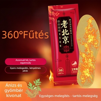 Önmelegítő talpbetét - teljes talpbetét, fűtő modell, általános cipőkhöz, uniszex, felnőttek