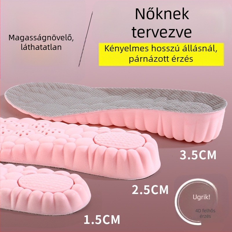 Magasságot növelő talpbetét - PU, teljes talpbetét, modell 5173-3, Uniszex