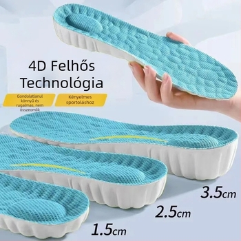 Magasságot növelő talpbetét nőknek és férfiaknak, ívtámogatás, EVA, teljes talpbetét, légáteresztő