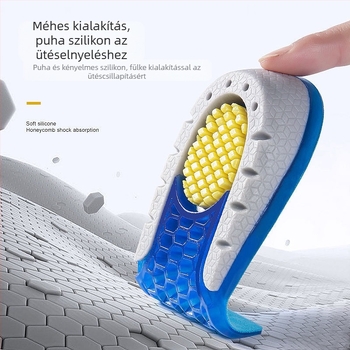 TPU sarokemelő talp – láthatatlan, lélegző, izzadság-elnyelő, anti-odor, sarokpad