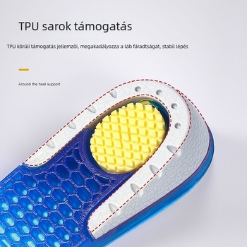 TPU sarokemelő talp – láthatatlan, lélegző, izzadság-elnyelő, anti-odor, sarokpad