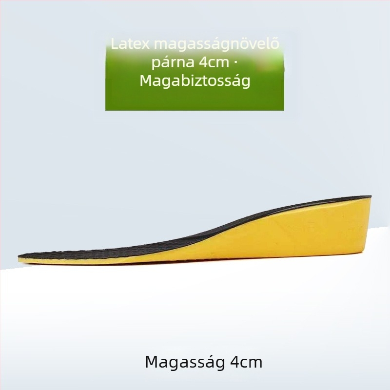 PU+Latex talpbetét, teljes talpbetét, lélegző latex réteg, belső magasság növelés, alkalmas sportcipőkhöz, hétköznapi és munkacipőkhöz