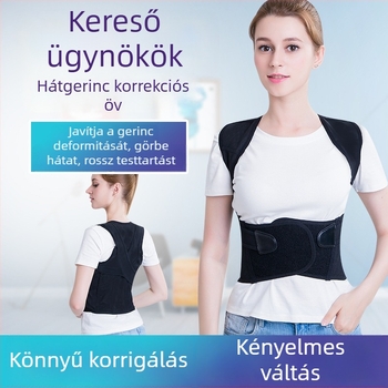 Légáteresztő U9 testtartás-korrektor gyerekeknek, uniszex, háti egyenesítő öv