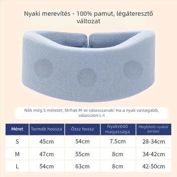 Nyakmerevítő otthoni fizioterápiához, trakcióval, nyaki gerinc tartás, nyakvédelem (Márka: Zhuo chen, Modell: neck brace)