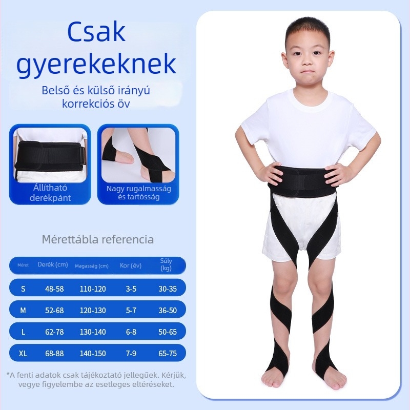 Gyerekek láb ortézise belső rotáció korrekcióhoz, modell YKS-5081, poliészter, védőfelszerelés, gyártó Su Xing, 1 hónap garancia