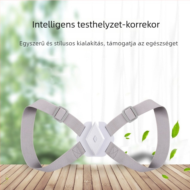 Intelligens hangos emlékeztetőkkel ellátott testtartás-korrigáló eszköz gyermekeknek és felnőtteknek, induktív testtartás-korrekció — Márka Yishengle, Modell 058, 2020