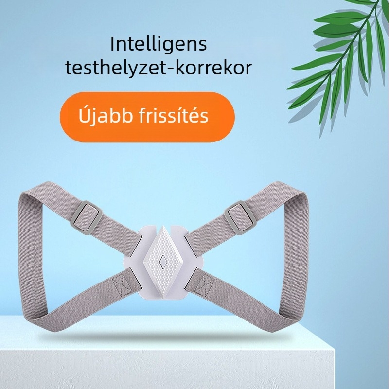 Intelligens hangos emlékeztetőkkel ellátott testtartás-korrigáló eszköz gyermekeknek és felnőtteknek, induktív testtartás-korrekció — Márka Yishengle, Modell 058, 2020