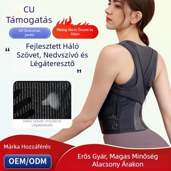 Háttartás-korrekciós öv, vállnyitó, egyenes hát, nem szorít, uniszex, modell N03-P, Pulanshi, GB18401