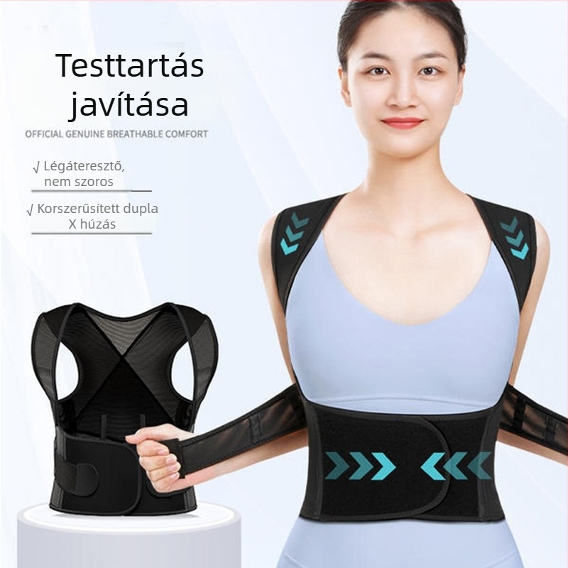Uniszex hát-tartásjavító öv felnőtteknek, modell XM1.0923.015, kompozit anyag, hátsó támasz, 7 napos garancia