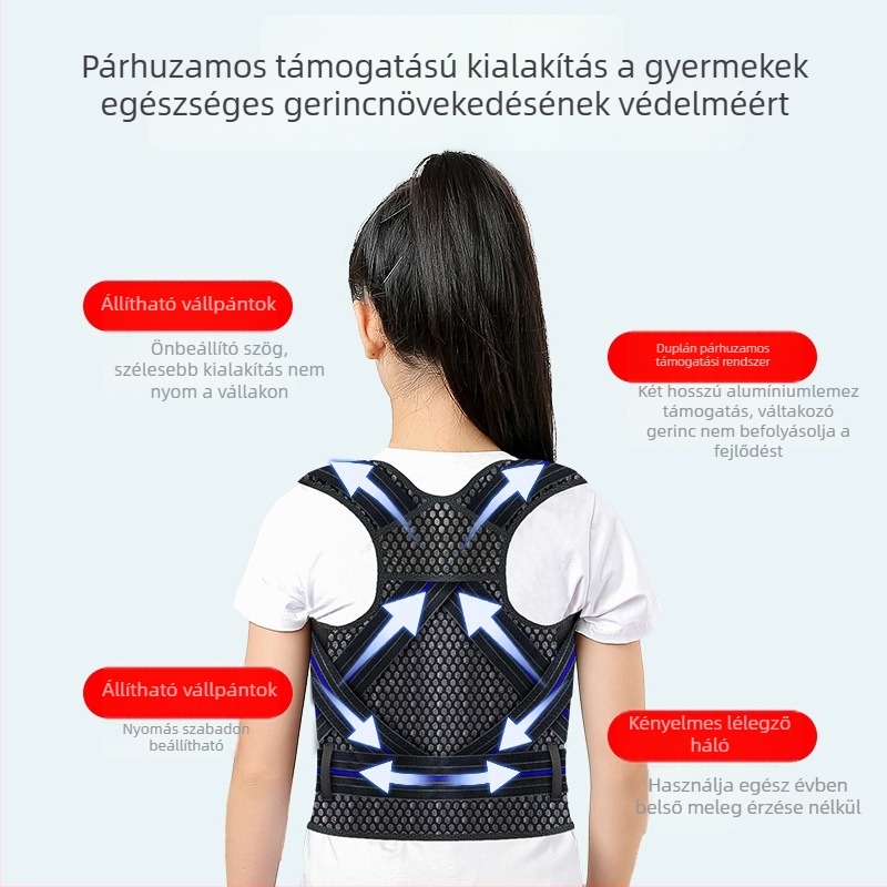 Companion Felnőtt Nyitott Vállú Testtartás-korrigáló Hát-támogatással, Lélegző, Modell 0551, 2020