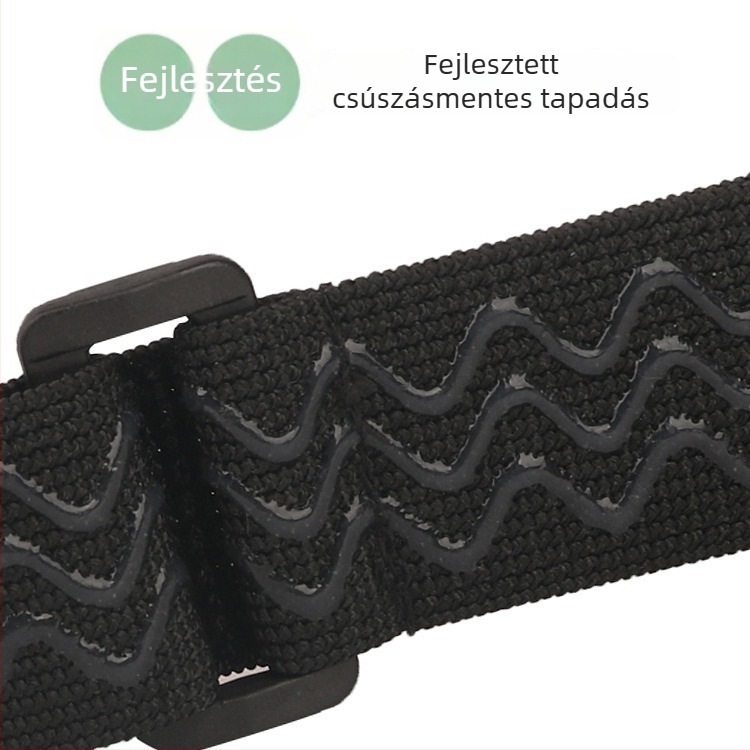 Over-the-knee csizmák csúszásmentes pántokkal és Velcro-zárással, hosszú csík stílus, fűzőhossz 43 cm