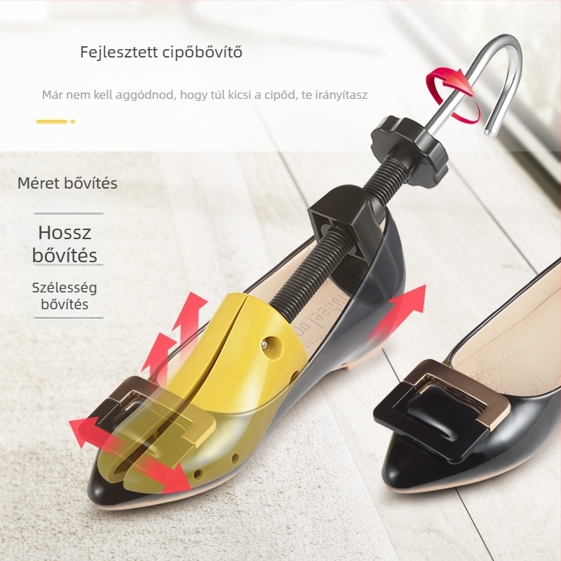 Cipőexpander – lapos, alacsony sarok támogatás, széles és hosszú cipő-támogatás, kompatibil sportcipőkhöz, bőr- és hétköznapi cipőkhöz, meleg és textile cipőkhöz, World Footprints