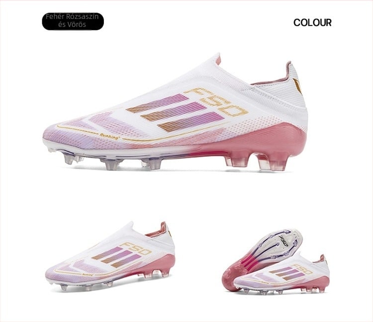 Futballcipő, lélegző technológiával, alacsony felsőrész szintetikus bőrből, csúszásmentes gumitalp, fűre edzéshez