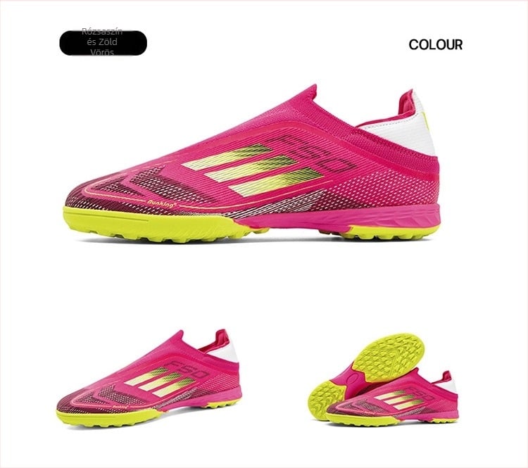 Futballcipő, lélegző technológiával, alacsony felsőrész szintetikus bőrből, csúszásmentes gumitalp, fűre edzéshez