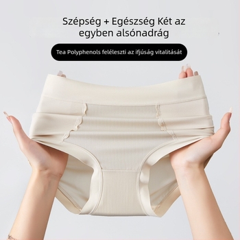 Női magas derekú nylon alsónemű mulberry selymes béléssel a szemérem részen, lélegző, antibakteriális