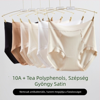 Női magas derekú nylon alsónemű mulberry selymes béléssel a szemérem részen, lélegző, antibakteriális