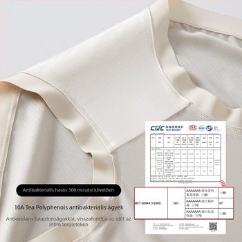 Női magas derekú nylon alsónemű mulberry selymes béléssel a szemérem részen, lélegző, antibakteriális