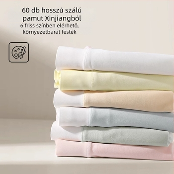 Női pamut középmagasságú alsónemű, antibakteriális és lélegző; fő anyag 80–90% pamut; ágyéktáj 100% pamut