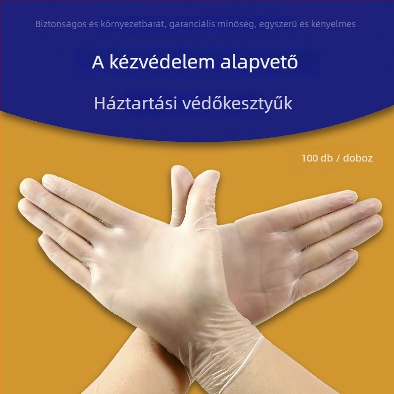 Egyszer használatos nitril kesztyűk, standard vastagság, csúszásmentes felület, kopásálló, 1000 darab a dobozban.