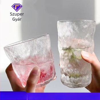 Vízpohár hőálló üvegből - (kerek; egyrétegű; japán stílus; fogantyú nélküli)