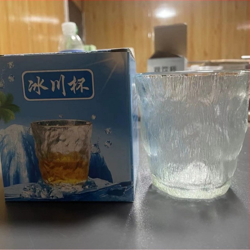 Vízpohár hőálló üvegből - (kerek; egyrétegű; japán stílus; fogantyú nélküli)