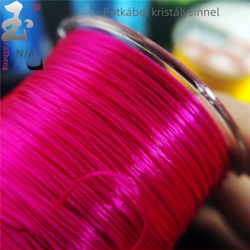 Achát kristály karkötő spandex elasztikus zsinórral, sík huzal, gépi tekerés, Jade rope márka