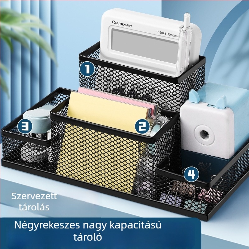 Excellent fém tolltartó – többfunkciós asztali rendező írószerek számára