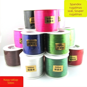 Rugalmas gyöngyfűző zsinór DIY ékszerekhez, spandex anyag, környezetbarát gyártás, eredeti tervezés