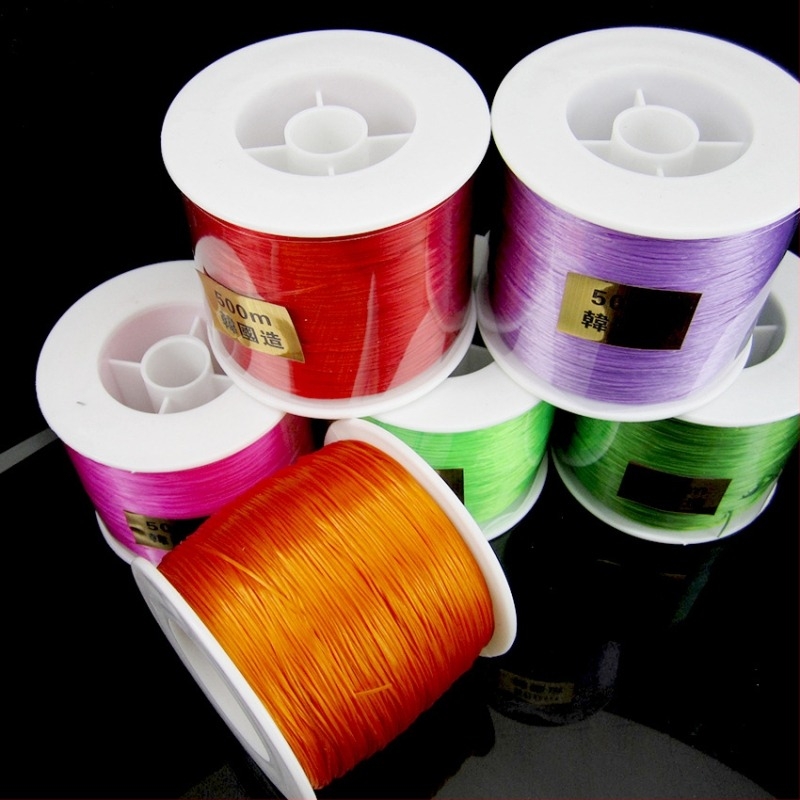 Rugalmas gyöngyfűző zsinór DIY ékszerekhez, spandex anyag, környezetbarát gyártás, eredeti tervezés