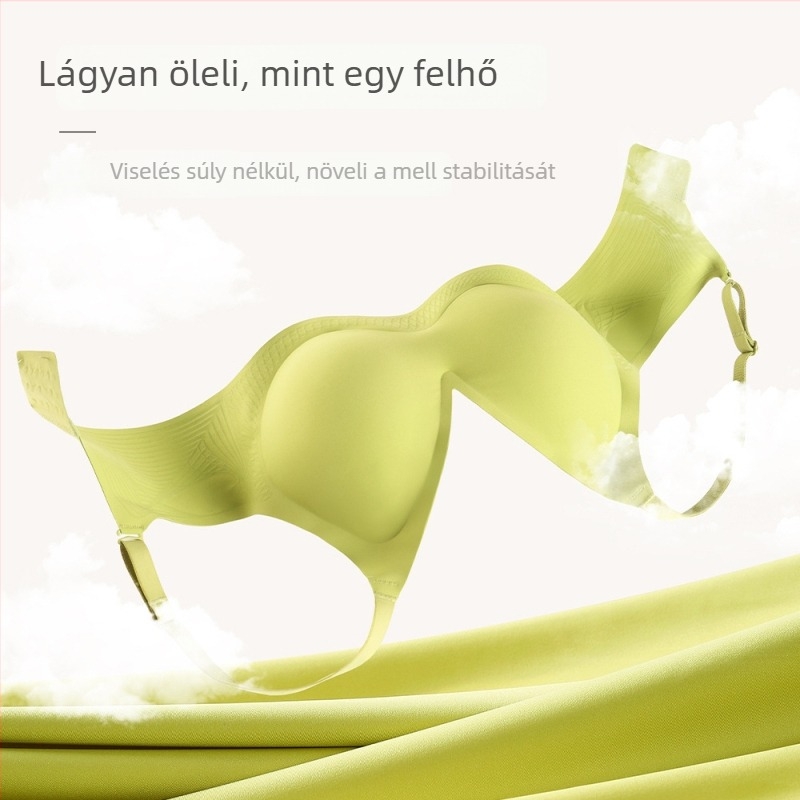 Varrásmentes melltartó lágy támaszokkal, 3/4 kosár habbal tömött kosár, légies, könnyű dizájn