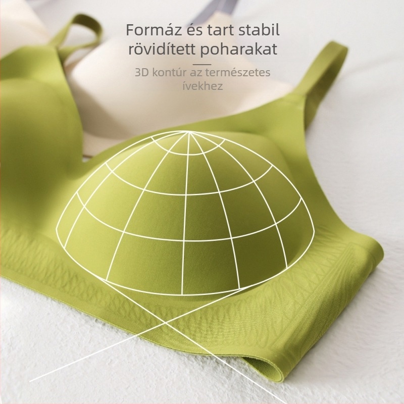 Varrásmentes melltartó lágy támaszokkal, 3/4 kosár habbal tömött kosár, légies, könnyű dizájn