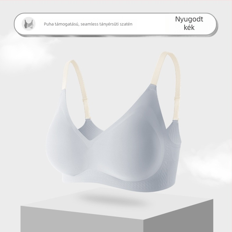 Varrásmentes melltartó lágy támaszokkal, 3/4 kosár habbal tömött kosár, légies, könnyű dizájn