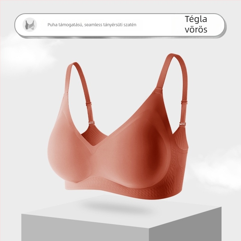 Varrásmentes melltartó lágy támaszokkal, 3/4 kosár habbal tömött kosár, légies, könnyű dizájn