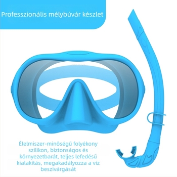 Silikonból készült búvármaszk és sznorkel készlet, antifog, ZMZDIVE
