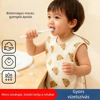 Gyerekek számára szájkendő — 100% pamut, vízálló és szennyeződésálló, minta rács/figurák, 3–8 éveseknek