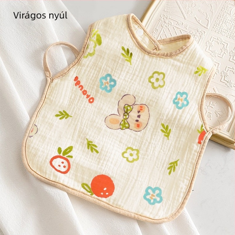 Gyerekek számára szájkendő — 100% pamut, vízálló és szennyeződésálló, minta rács/figurák, 3–8 éveseknek