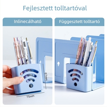 Hongfa 823 Műanyag asztali könyvtartó szeparátorral - Modell: 823, Anyag: Műanyag, Nettó tömeg: 320 g, Csomagolás: 72/30