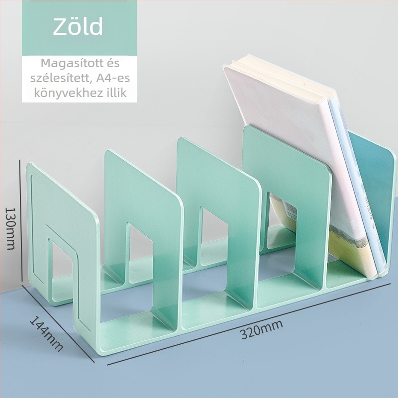 Hongfa 823 Műanyag asztali könyvtartó szeparátorral - Modell: 823, Anyag: Műanyag, Nettó tömeg: 320 g, Csomagolás: 72/30