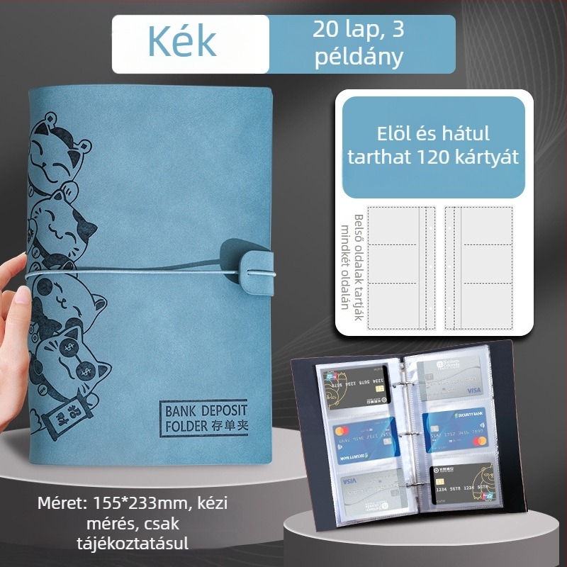 PU bőrű dosszié egy klippes tárolóval, testreszabható logónyomással